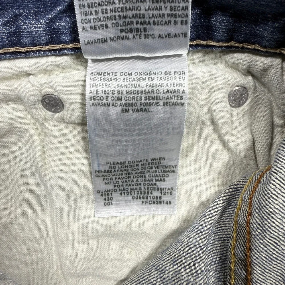 Levis 569 Loose Straight Jeans Mens 40x32 Blue Denim Medium Wash Classic Y2K